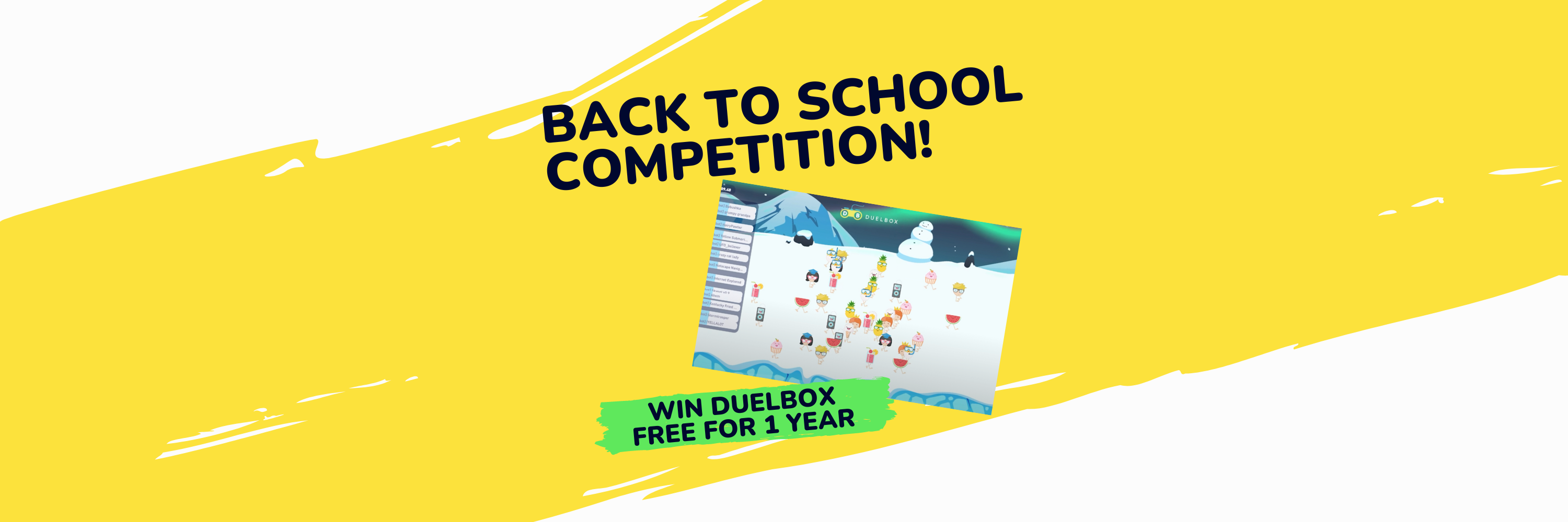 Back to school competition banner