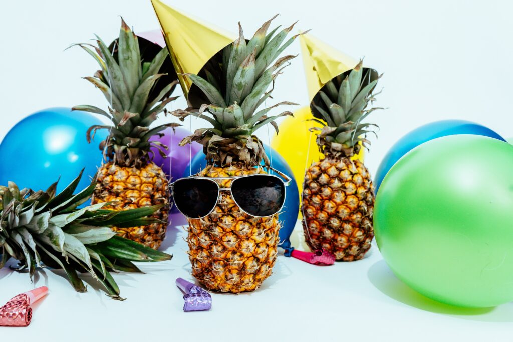 Holiday party idea for work: a tropical themed party
